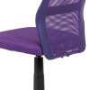 Kancelářská židle fialová síťovina / plast