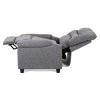 TV křeslo šedé / polohovací