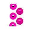 Sada 12 ks ozdob: Ozdoby růžové matné / lesklé 8 cm