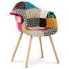 Jídelní židle patchwork látka / masiv