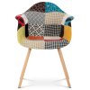 Jídelní židle patchwork látka / masiv
