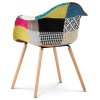 Jídelní židle patchwork látka / masiv