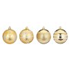 Sada 4 ks ozdob: Ozdoby s dekorem zlaté matné / lesklé 8 cm