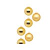 Sada 6 ks ozdob: Ozdoby zlaté matné / lesklé 10 cm