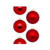 Sada 12 ks ozdob: Ozdoby červené matné / lesklé 8 cm
