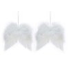 Sada 2 ks dekorací: Křídla bílá 18 x 16 cm
