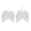 Sada 2 ks dekorací: Křídla bílá 24 x 19 cm