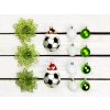 Sada ozdob FOTBALOVÝ DÁREČEK na stromky do 100 cm