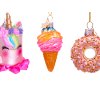 Sada 3 ks ozdob: Sladké motivy mix 5 cm