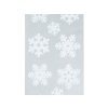 Samolepka na okno sněhové vločky 49 cm