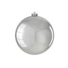 Ozdoba kulatá stříbrná lesklá 15 cm