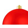 Ozdoba kulatá červená matná 20 cm
