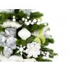 62852 2 ozdobeny stromecek bila melodie ii 60 cm s led osvetlenim
