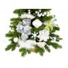 62852 3 ozdobeny stromecek bila melodie ii 60 cm s led osvetlenim