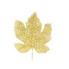 Sada 5 ks dekorací: List dekorační zlatý 24 x 17 cm