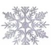 Sada 3 ks ozdob: Vločka s glitry 17,5 cm