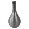 Váza keramická stříbrná 30,5 cm