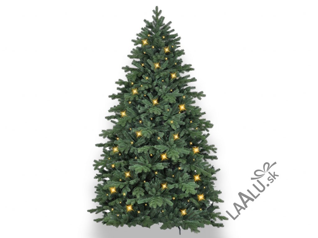Vianočný stromček DELUXE jedlička Bernard 360 cm so SMART LED OSVETLENÍM