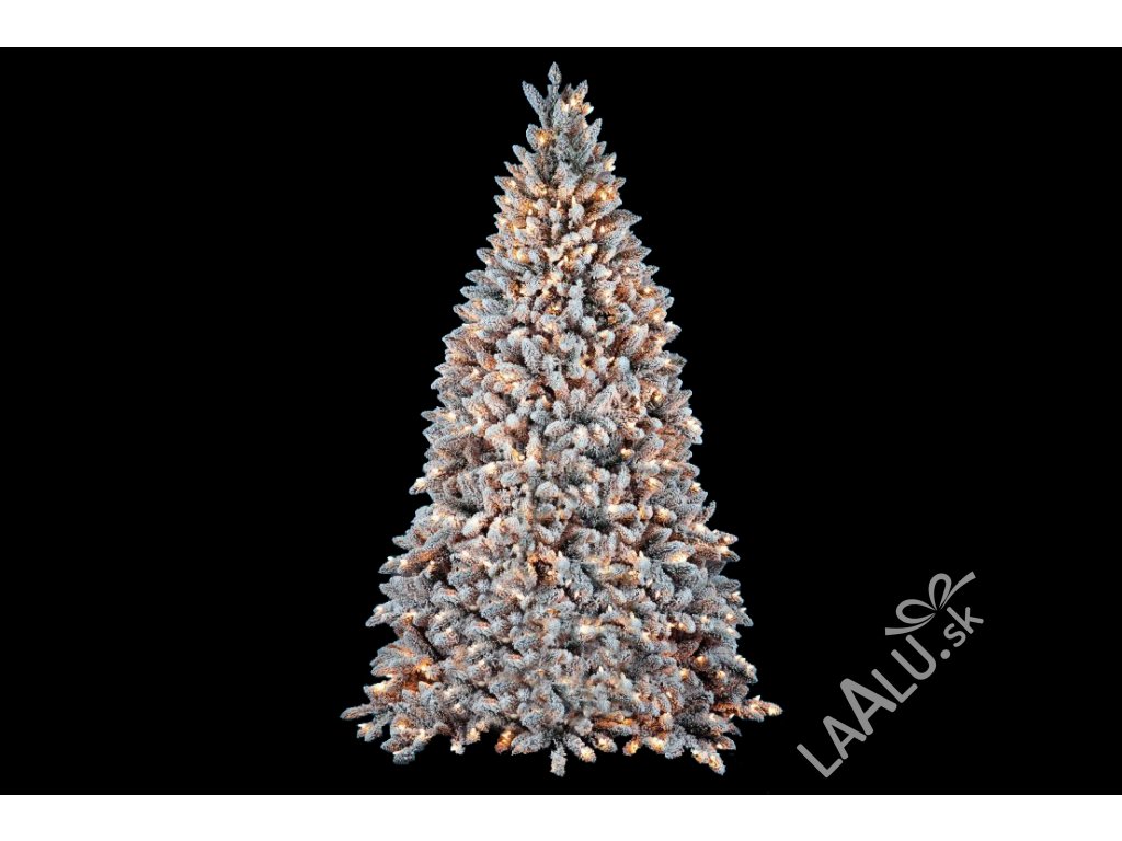 Vianočný stromček zasnežený DELUXE Viola 300 cm so SMART LED OSVETLENÍM
