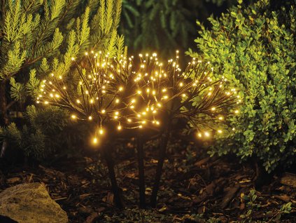 LED kvety svetelné so zápichmi do zeme 60 x 140 cm - vonkajšie