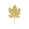 Sada 5 ks dekorácií: List dekoračný zlatý 24 x 17 cm