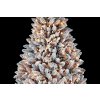 artificial christmas tree pvc snow tree deluxe frosted pine smart led 5 feet (2)