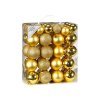 1326 Sada ozdob Ozdoby kulaté zlaté mix 50 ks