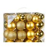 1326 Sada ozdob Ozdoby kulaté zlaté mix 50 ks 3