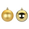 LAU 1432 Sada 2 ks ozdob Ozdoby kulaté zlaté mix 10 cm