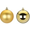 LAU 1432 Sada 2 ks ozdob Ozdoby kulaté zlaté mix 10 cm 2