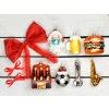 LAU 1437 Vánoční skleněná ozdoba Cheesburger 10 cm 3 (2)