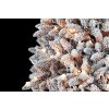 artificial christmas tree pvc snow tree deluxe frosted pine smart led 5 feet (1)