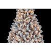 artificial christmas tree pvc snow tree deluxe frosted pine smart led 5 feet (2)