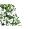 Ozdobený stromček STRIEBORNÉ ŠŤASTIE 60 cm s LED OSVETLENÍM