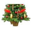 Ozdobený stromček SANTA CLAUS 60 cm s LED OSVETLENÍM