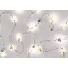 Vianočná svetelná reťaz s HVIEZDIČKAMI 1,9 m STUDENÁ BIELA