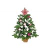 Vánoční stromek jedle Bernard v květináči 60 cm s LED OSVĚTLENÍM