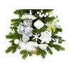 Ozdobený stromček BIELA ​​MELÓDIA II 60 cm s LED OSVETLENÍM
