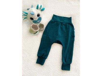 Baby tepláčky TMAVĚ ZELENÁ