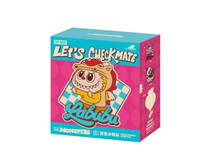 PM AFCPMTMLSCSFMBBSBY57K pop mart the monsters let s checkmate series fridge magnet blind box single box 1
