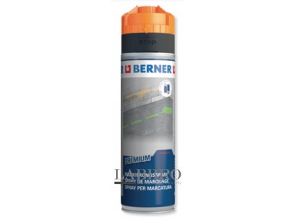 372572 Berner Značkovací sprej Premium - neonově oranžová