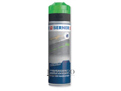 372592 Berner Značkovací sprej Premium - neonově zelená