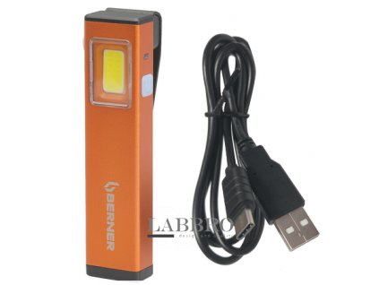 Berner 1000382 Mini LED kapesní svítilna USB-C