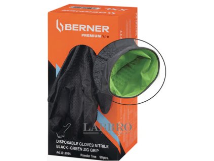Berner Jednorázové nitrilové rukavice ZIG Grip 1011994