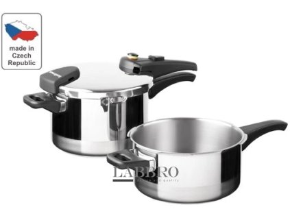 nejlepší nejkvalitnější sada tlakových hrnců KOLIMAX Sada tlakových hrnců BIOMAX DUO s BIO ventilem, průměr 22 cm, objem 6.0 l a 4.0 l, 117151