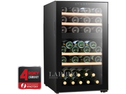 černá volně stojící vinotéka Climadiff CEPAGE52DZF