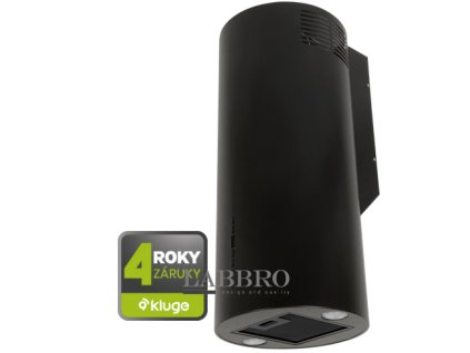 kulatý černý komínový odsavač Kluge KMK3100BL