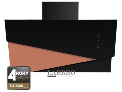 sesignová komínová digestoř měď Ciarko Design Trio Black Copper CDP9001CZ