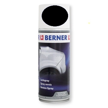 Berner 89857 Lak ve spreji 400ml - RAL 9005 sytě černá