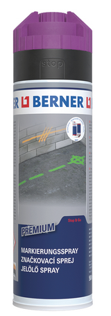 Berner 412814 Značkovací sprej Premium - světle fialová